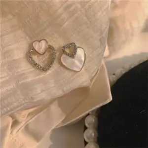 Elegant Double Heart Drop Earrings for Women 13 Secf3c228f5f44ee9a4480078bf50ff748