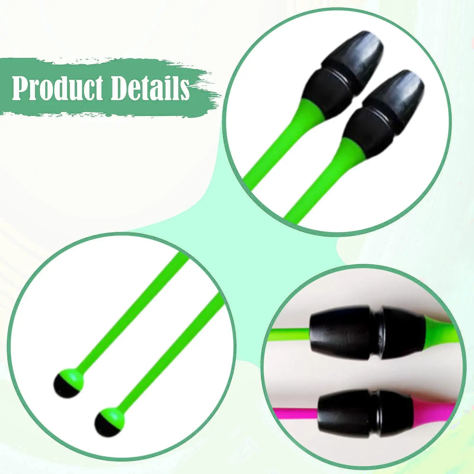 Red Rhythmic Gymnastics Clubs 45.5cm 5 Red Rhythmic Gymnastics Clubs 45.5cm - Image 5