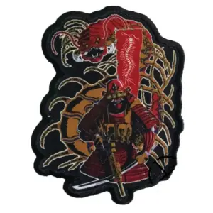Japanese Warrior Embroidered Patch for Collectors 17 Sed476dbd11824e1b8ca2125459a895077