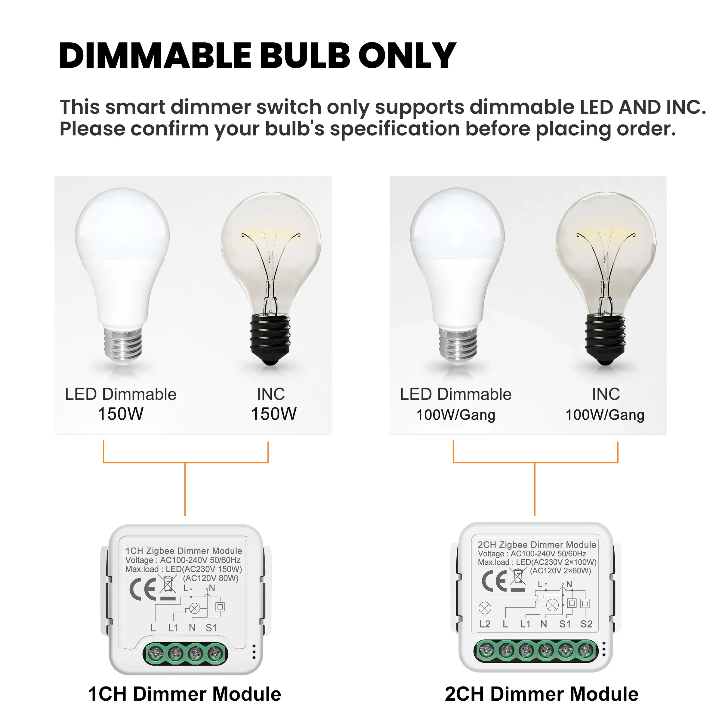 Smart ZigBee & Wi-Fi Dimmer Switch Module 10A 5 Smart ZigBee & Wi-Fi Dimmer Switch Module 10A - Image 5