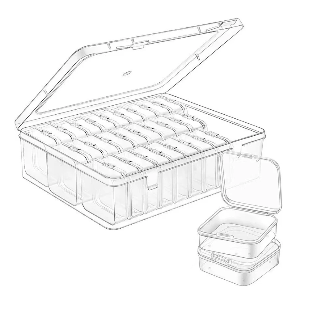 30-Grid Clear Plastic Organizer for Small Items 6 30-Grid Clear Plastic Organizer for Small Items - Image 6