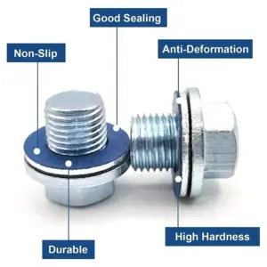 Blue Oil Drain Plug Gasket Set for Toyota & Lexus 15 See287f423ec04cef880beaf7abb4c580x