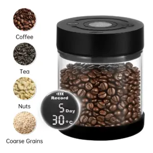 IKAPE Vacuum Coffee Container with Digital Display 11 See61acd82adf4db88cdc3314babc9a617