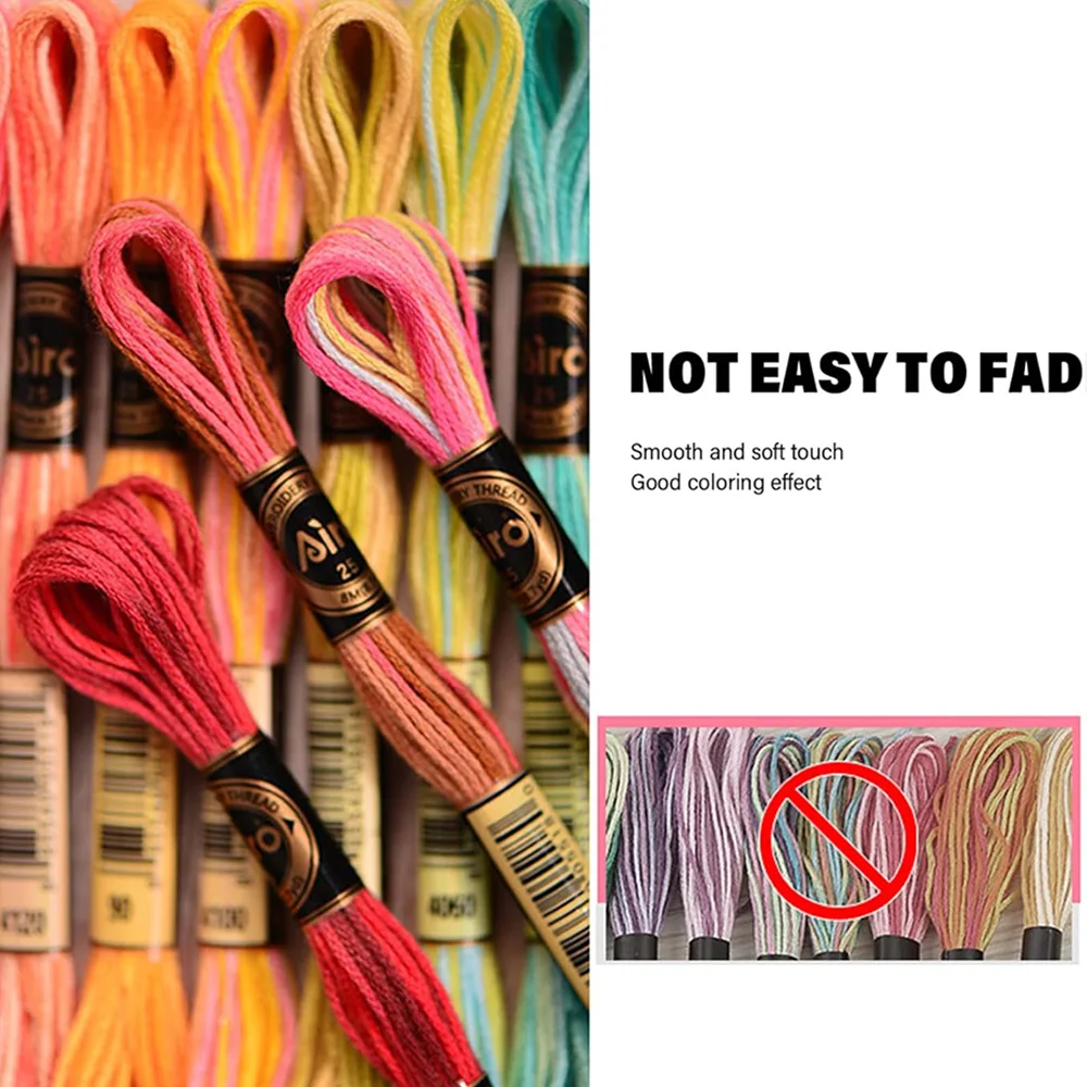 Gradient Embroidery Floss Set by Jiro (12 Skeins) 6 Gradient Embroidery Floss Set by Jiro (12 Skeins) - Image 6