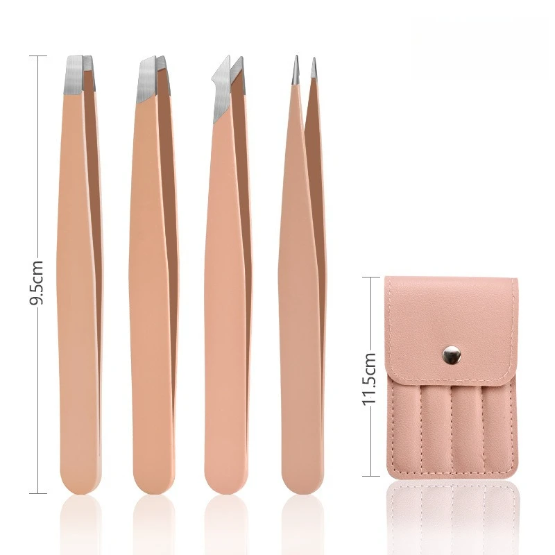 Purple Stainless Steel Eyelash Tweezers Set 9 Purple Stainless Steel Eyelash Tweezers Set - Image 9