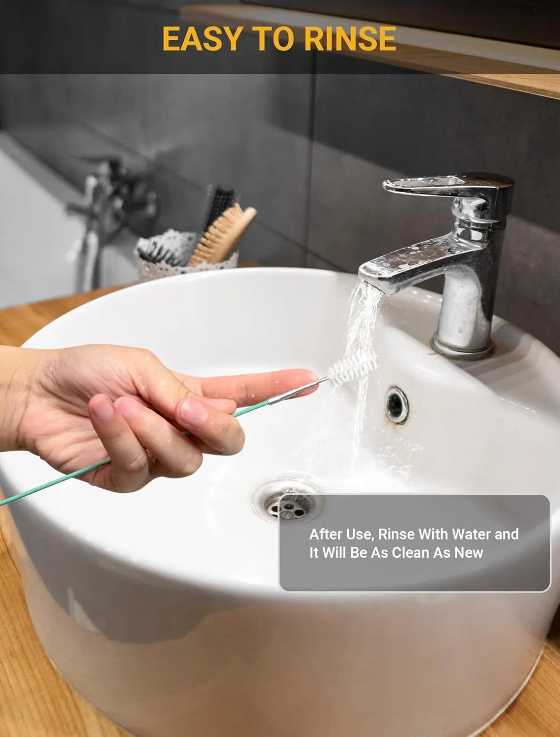 Flexible Steel and Nylon Car Drain Cleaning Brush 6 Flexible Steel and Nylon Car Drain Cleaning Brush - Image 6