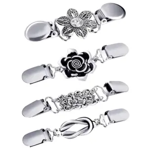 Vintage Metal Brooch Set with Rhinestones 11 Sf082134e35a34ae29aea70c4297e63a9A