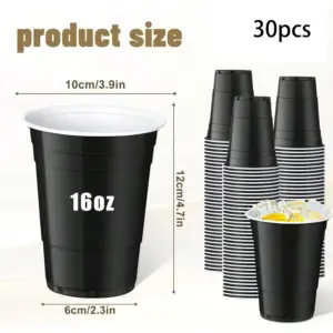 Black Disposable Cups for Events 13 Sf0ef40158dba4ac78a4dfd1b0256e381W