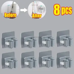 Self-Adhesive Wall-Mounted Mop Holder for Bathrooms 17 Sf19014401ea640b6a2cbb7d232add6262