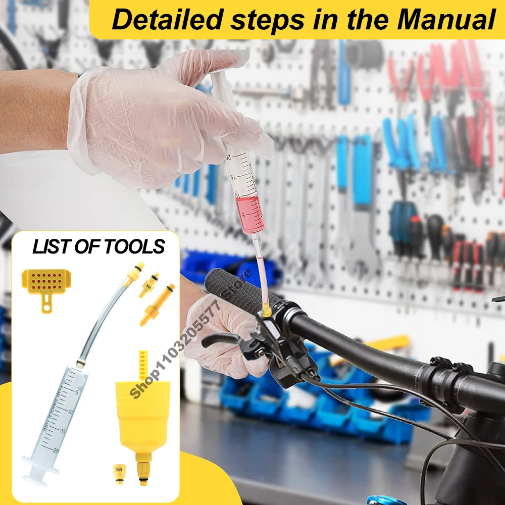 Bright Yellow Bicycle Brake Bleed Kit 4 Bright Yellow Bicycle Brake Bleed Kit - Image 4