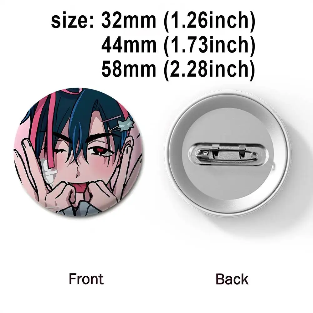 Vibrant Anime Boy Badge 32mm-75mm 5 Vibrant Anime Boy Badge 32mm-75mm - Image 5