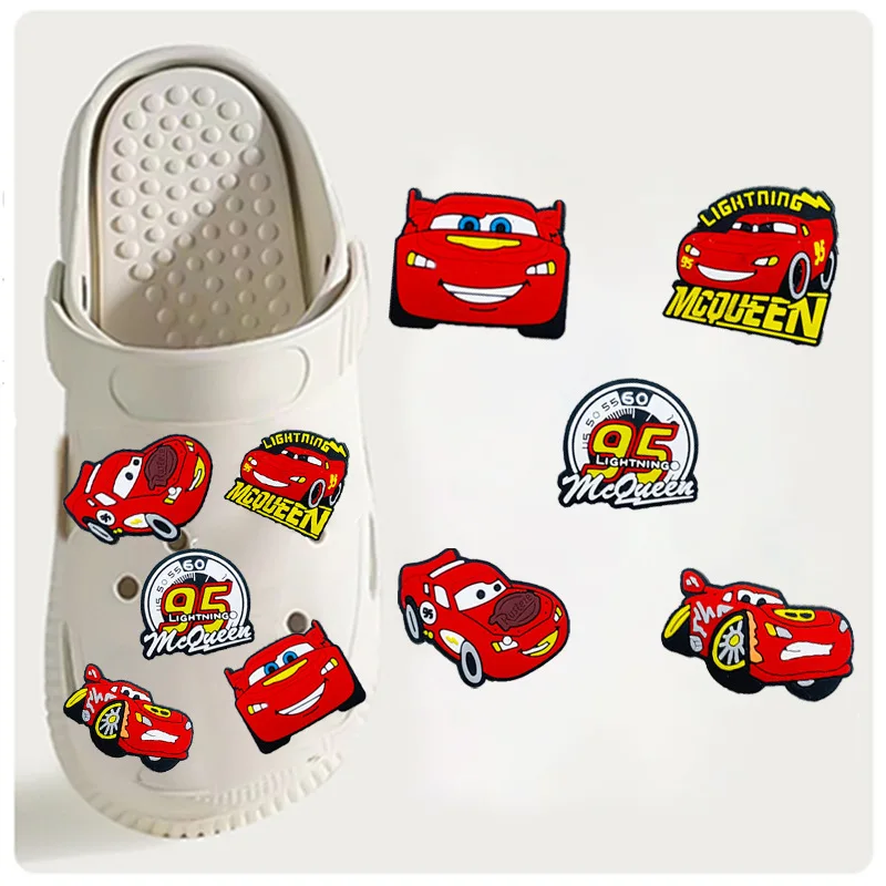 Disney McQueen Shoe Charms Set - 10 PVC Accessories 5 Disney McQueen Shoe Charms Set - 10 PVC Accessories - Image 5