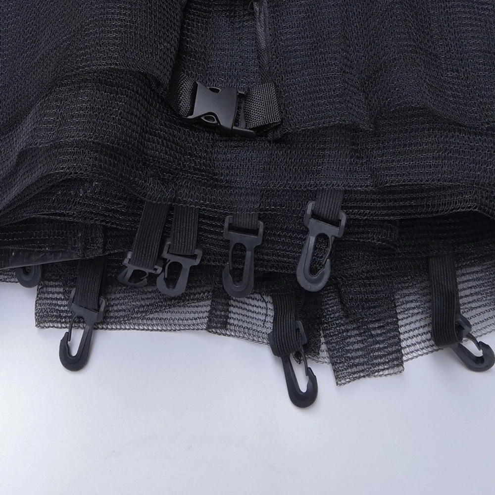 Black Outdoor Trampoline Safety Net for 6-12ft 4 Black Outdoor Trampoline Safety Net for 6-12ft - Image 4