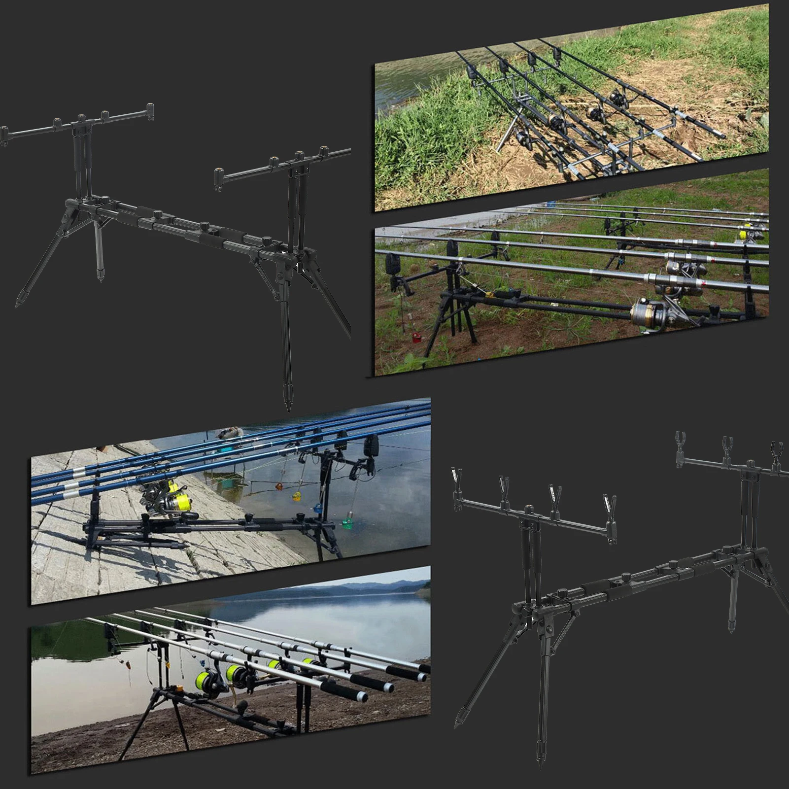 Adjustable Retractable Carp Fishing Rod Stand 3 Adjustable Retractable Carp Fishing Rod Stand - Image 3