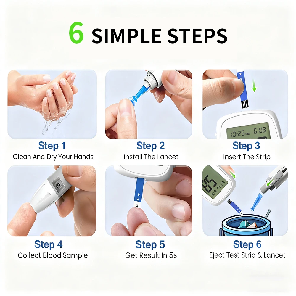 Blood Glucose Test Kit with 150 Strips & Lancets 6 Blood Glucose Test Kit with 150 Strips & Lancets - Image 6