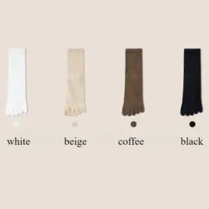 Women's Mid-Calf Toe Socks Set - 4 Pairs 19 Sf38a8b8e3a304b2a9e0c394618b7c850p