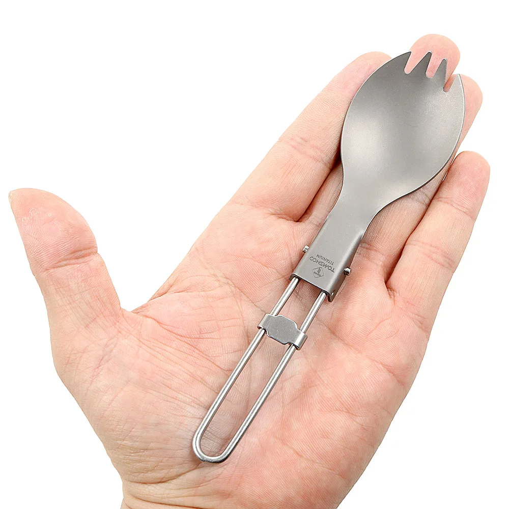 Titanium Folding Spork for Outdoor Use 4 Titanium Folding Spork for Outdoor Use - Image 4
