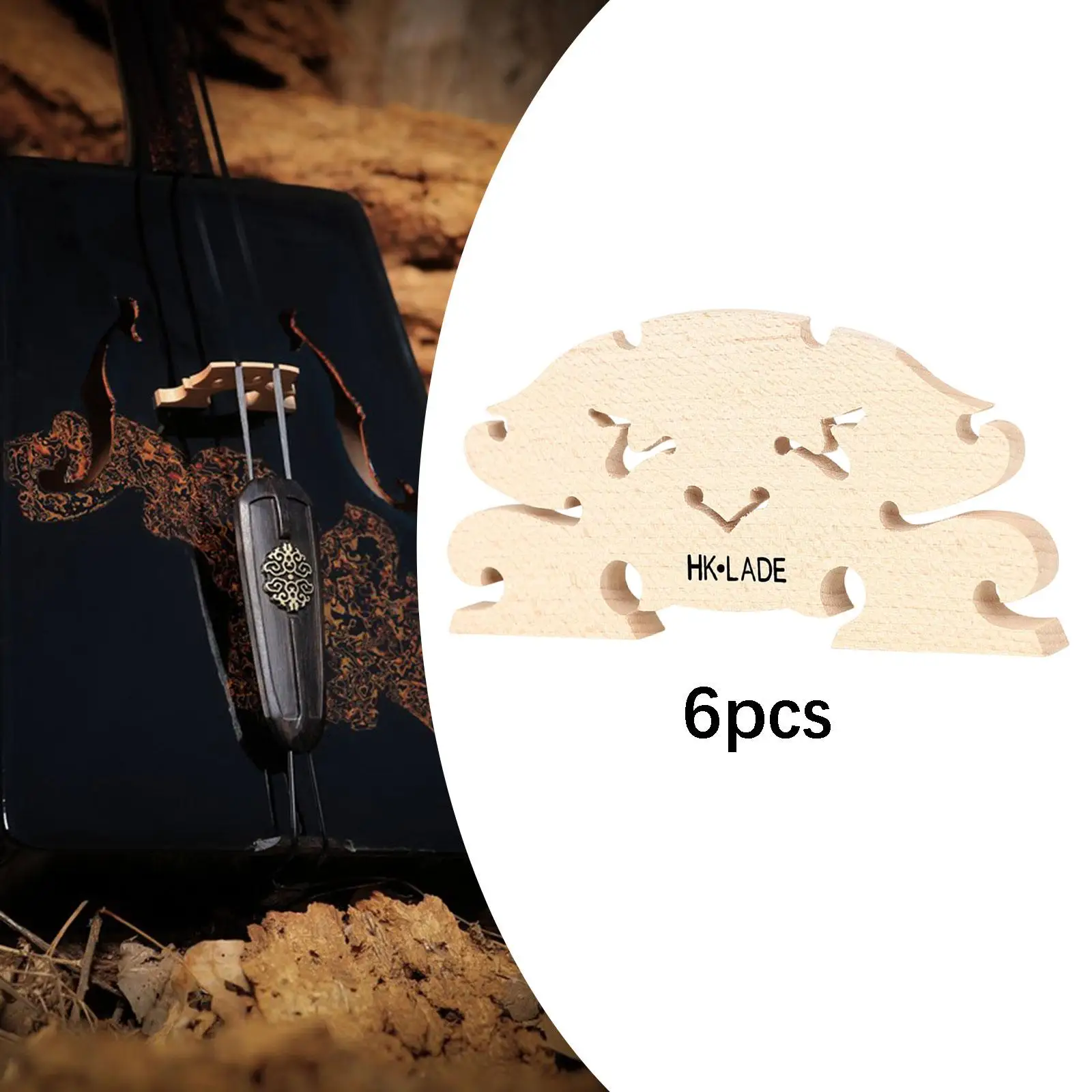 Morin Khuur Bridge Set with Intricate Patterns 5 Morin Khuur Bridge Set with Intricate Patterns - Image 5