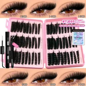 GROINNEYA Lash Clusters Kit for Glam 16 Sf49d1cae0eb044a390292432b7707fdch