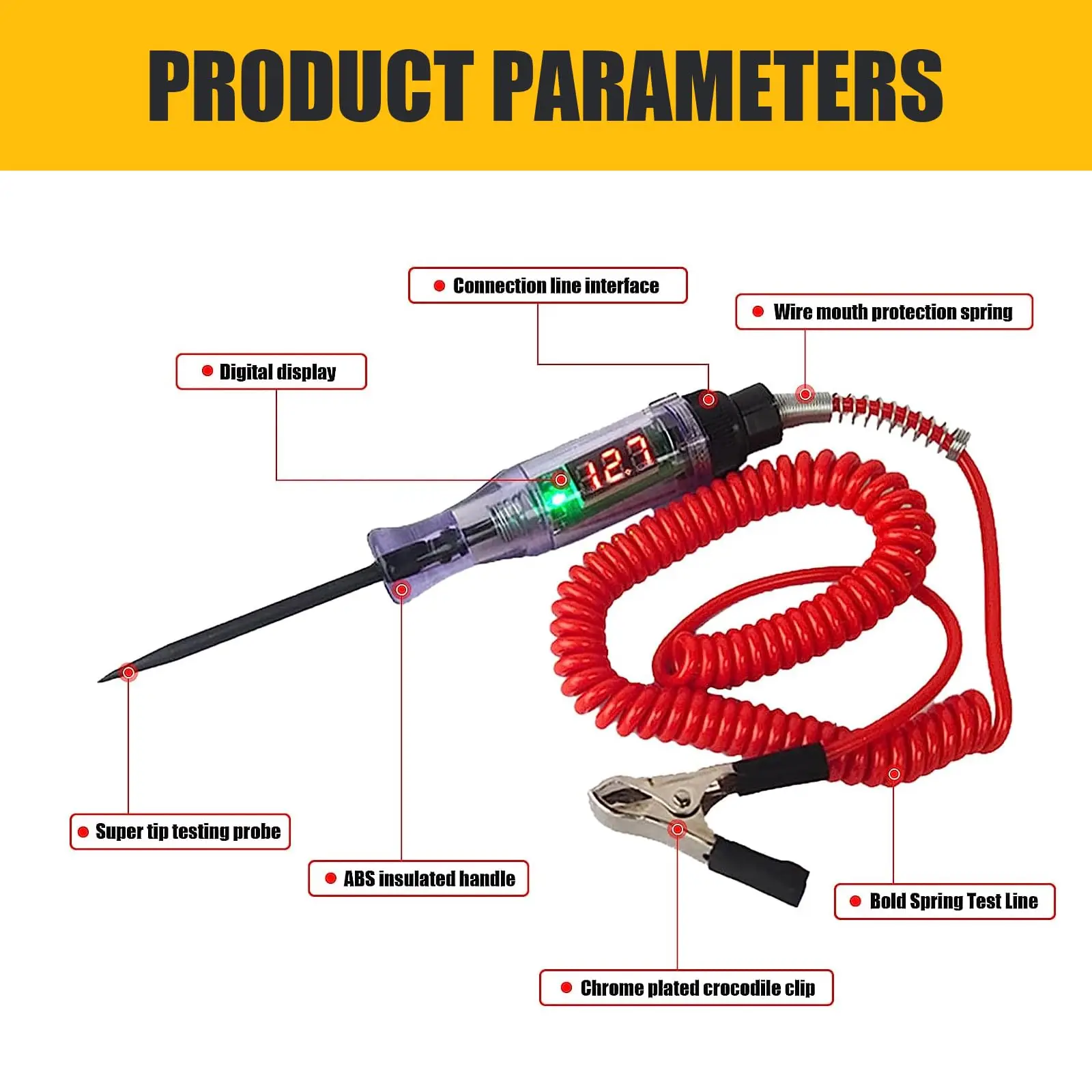 Automotive Circuit Tester with Digital Display 2 Automotive Circuit Tester with Digital Display - Image 2