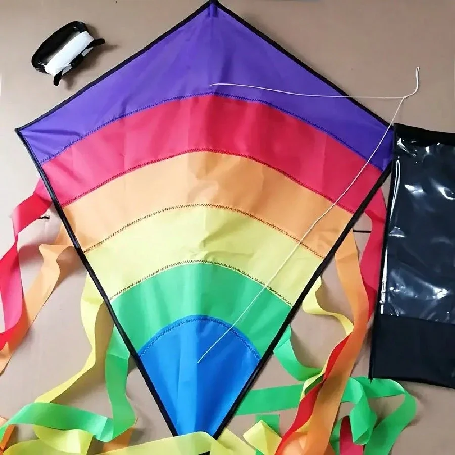 Colorful Rainbow Kite for Outdoor Flying 3 Colorful Rainbow Kite for Outdoor Flying - Image 3