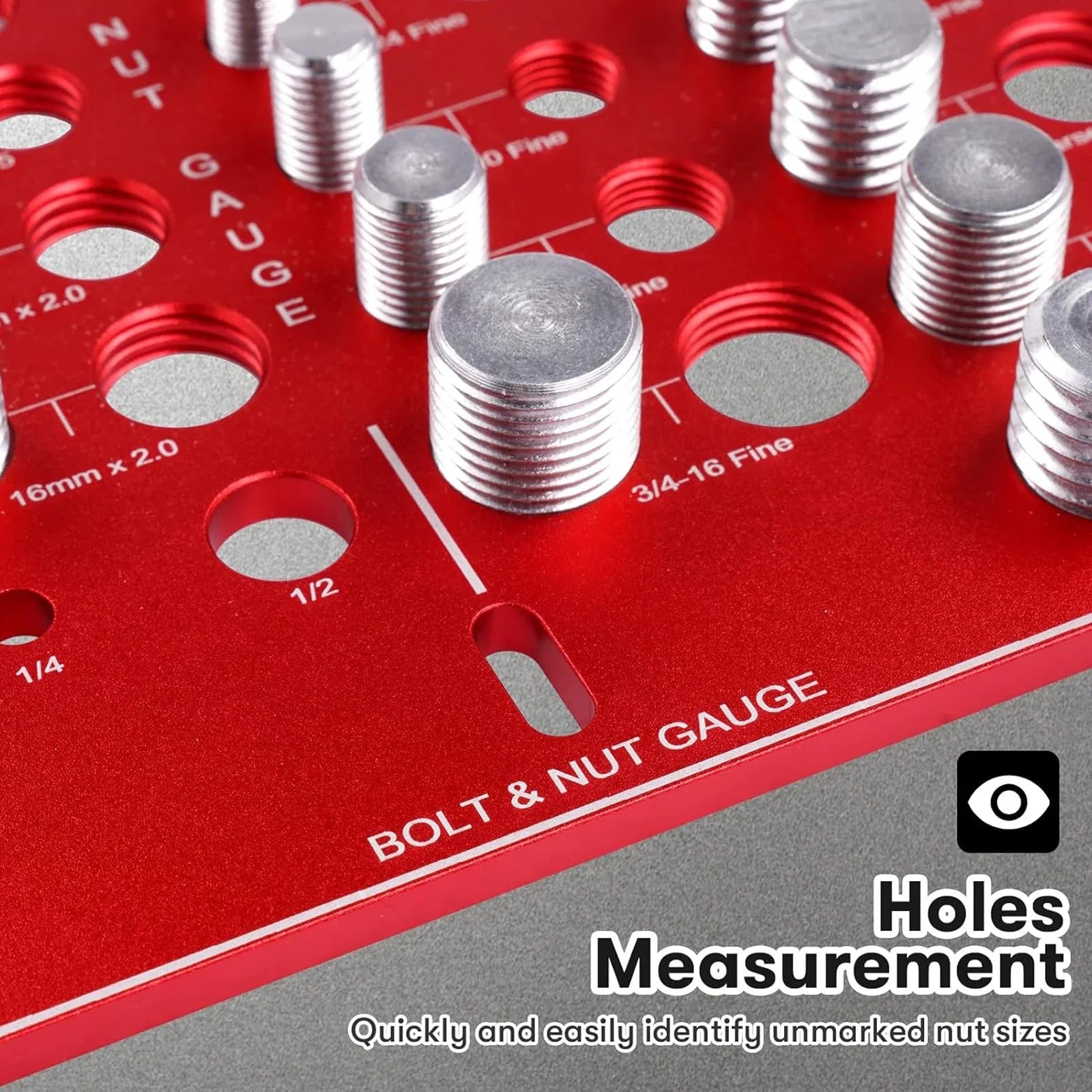 Red CNC Aluminum Thread Checker for Mechanics 3 Red CNC Aluminum Thread Checker for Mechanics - Image 3