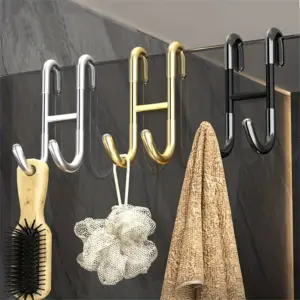 Stainless Steel Shower Door Hooks Set