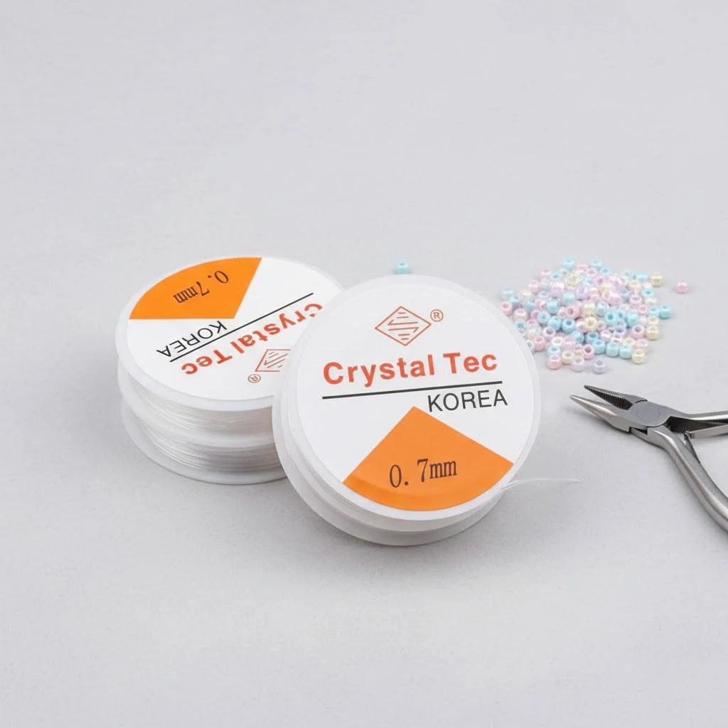 Crystal Beaded Elastic Jewelry Cord, 0.5mm–1.0mm 6 Crystal Beaded Elastic Jewelry Cord, 0.5mm–1.0mm - Image 6