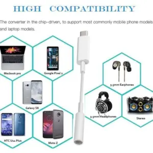 USB C to 3.5mm Headphone Adapter for iPhone 9 Sf6391aa8715d4994b7291bd2fddaf37cc