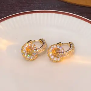 Vintage Copper Square Drop Earrings with Cubic Zirconia 13 Sf67852ccb02946d8a84256f1bac9746fZ