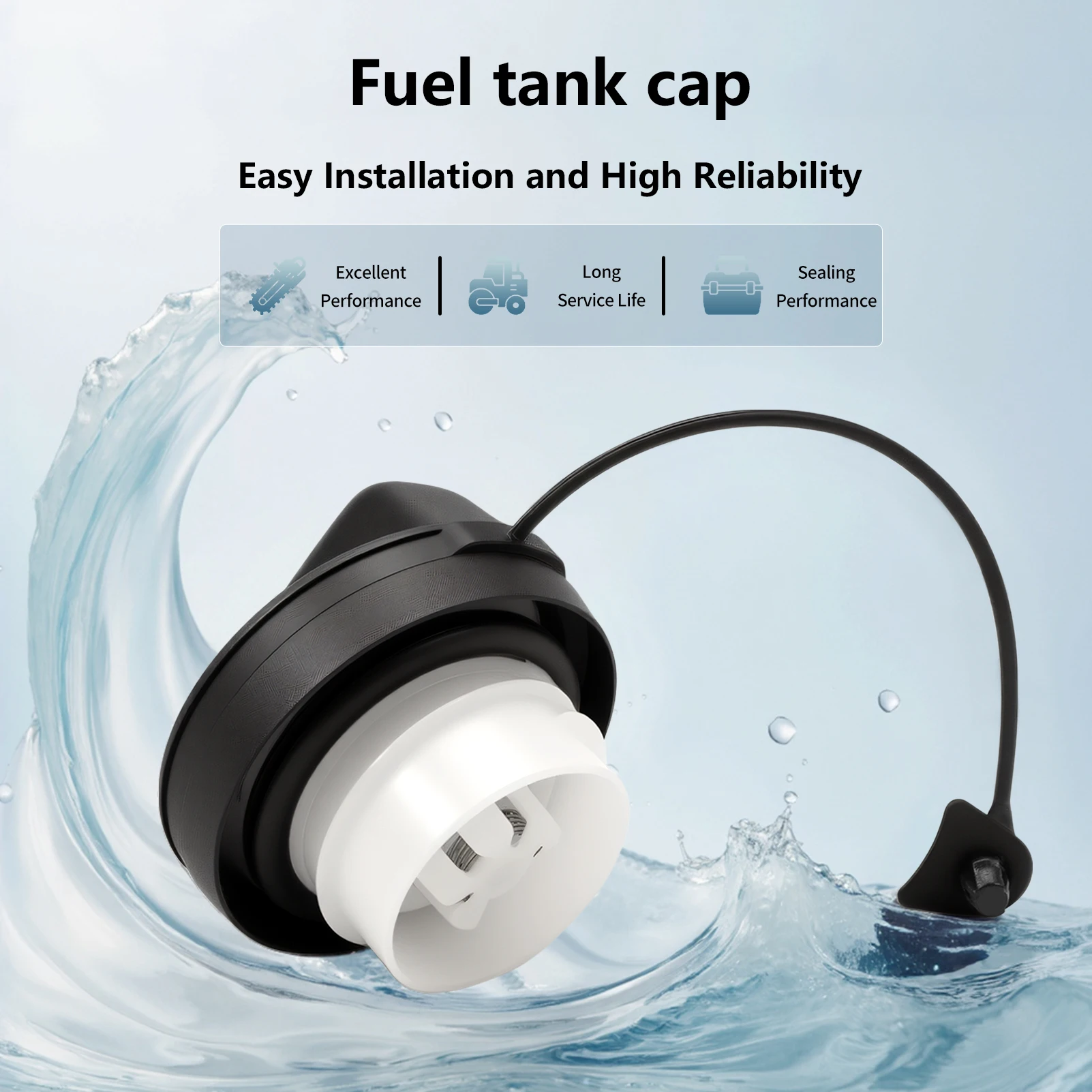 Black Mazda Fuel Cap for 2013-2019 Models 2 Black Mazda Fuel Cap for 2013-2019 Models - Image 2