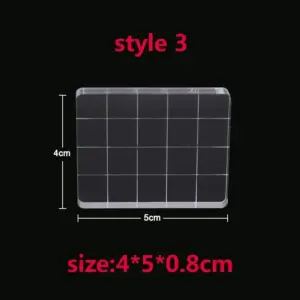 Set of Nine Clear Acrylic Stamp Blocks 19 Sf73e5e55984c481086b8991b5f42fe63X