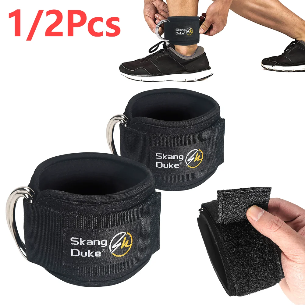 Durable Black Ankle Straps for Resistance Training 1 Durable Black Ankle Straps for Resistance Training