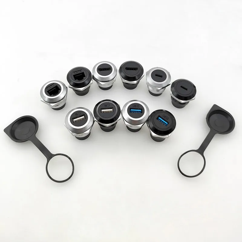 Metal Round Panel Socket Module with USB HDMI 6 Metal Round Panel Socket Module with USB HDMI - Image 6