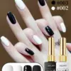 Black and White Gel Nail Polish Set 30ml