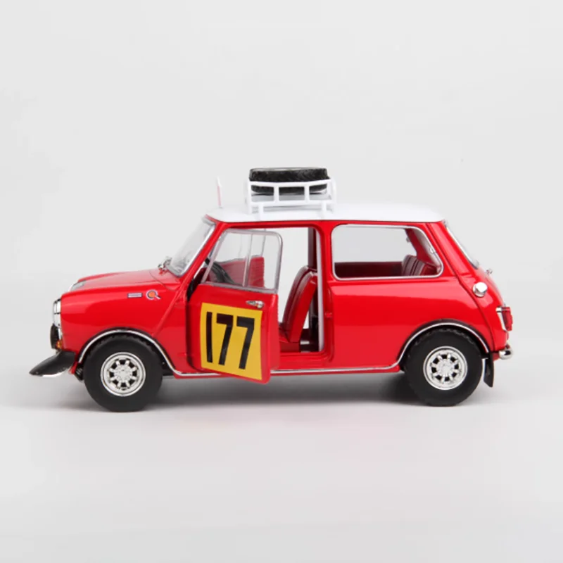 Vibrant Red Mini Cooper #177 Diecast Model 3 Vibrant Red Mini Cooper #177 Diecast Model - Image 3
