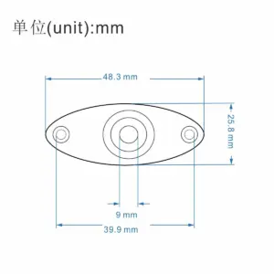 Oval Metal Guitar Jack Plates Set for ST Guitars 8 Sf84d811b7a39415db311203452de38b60 1