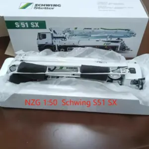 1:50 Cement Pump Truck Model for Collectors