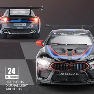 1:24 BMW M8 GTE Race Car Model Display 13 Sf9091b9ee2e8498bad82b02565d4c3bdJ