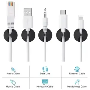 Mini Silicone Cable Winders with Adhesive Set of 5-50 13 Sf960aee18dc54bfbaacf812454ef4e67m