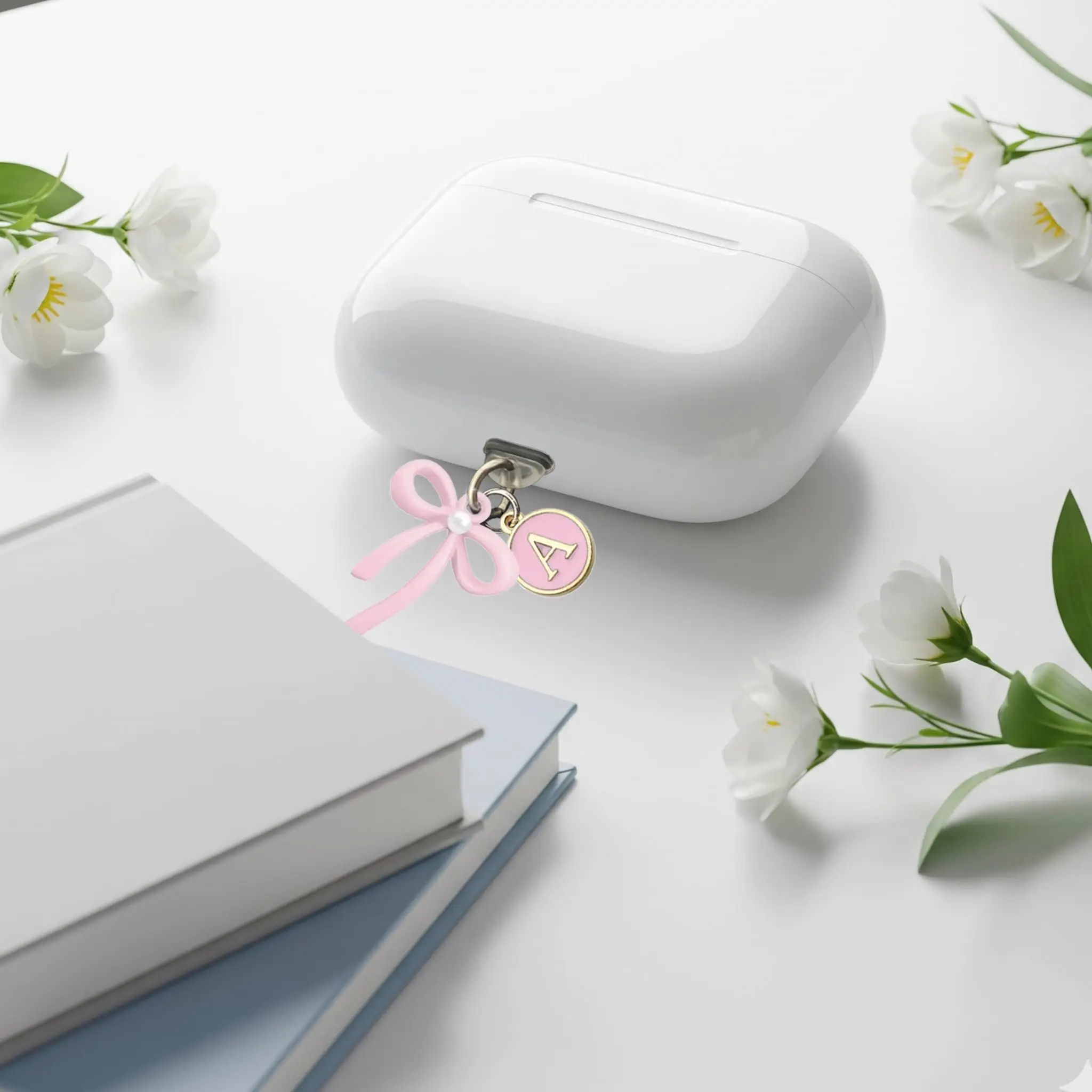 Pink Bow Typc-C Dust Plug with Personalized Letter 3 Pink Bow Typc-C Dust Plug with Personalized Letter - Image 3