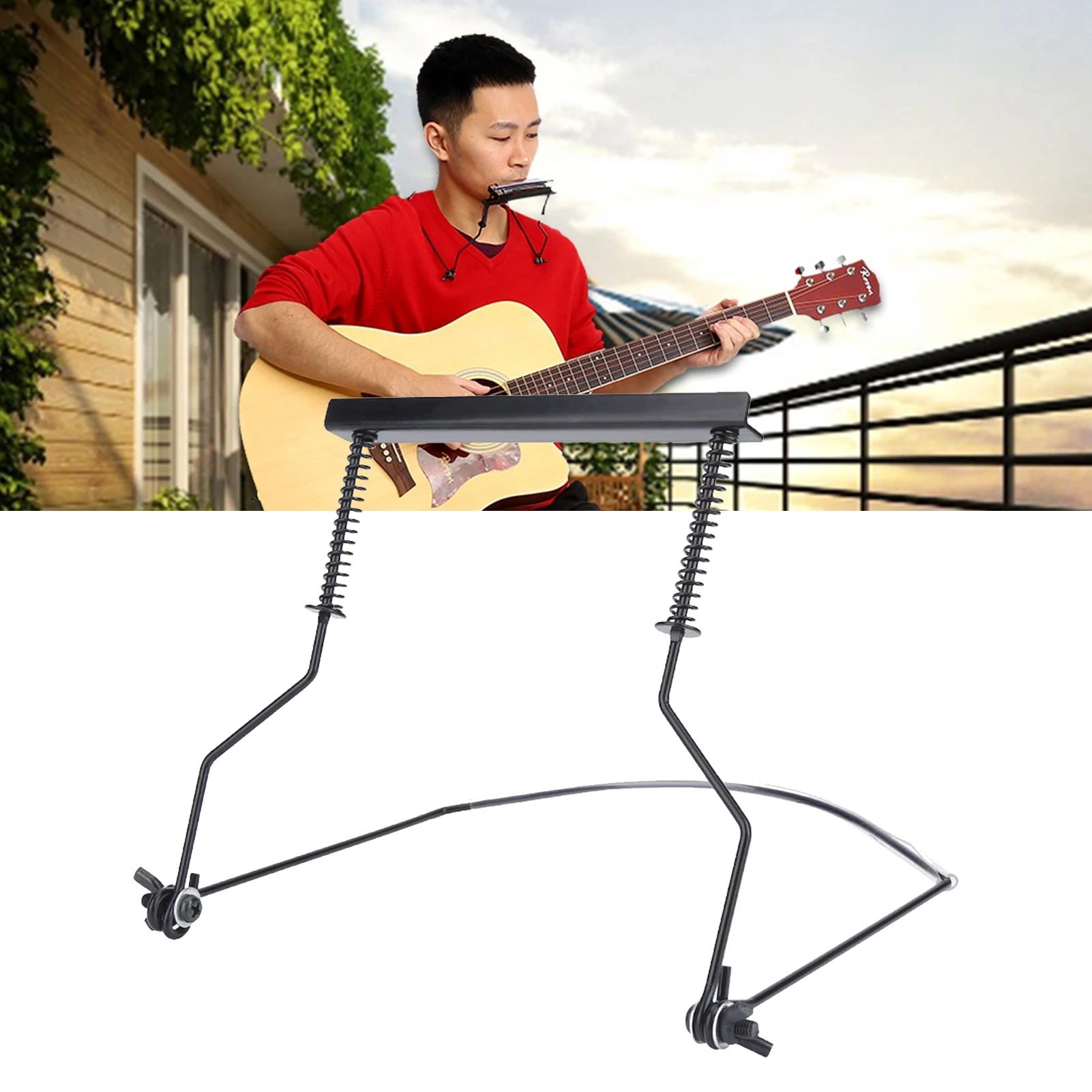 Black Harmonica Support for Comfortable Play 3 Black Harmonica Support for Comfortable Play - Image 3