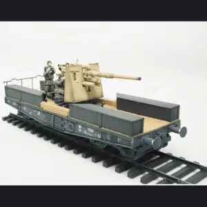 1/72 WWII German 88MM Flak Model with Flatbed 9 Sf9bb16622577406da7161c2d0c7427e1P