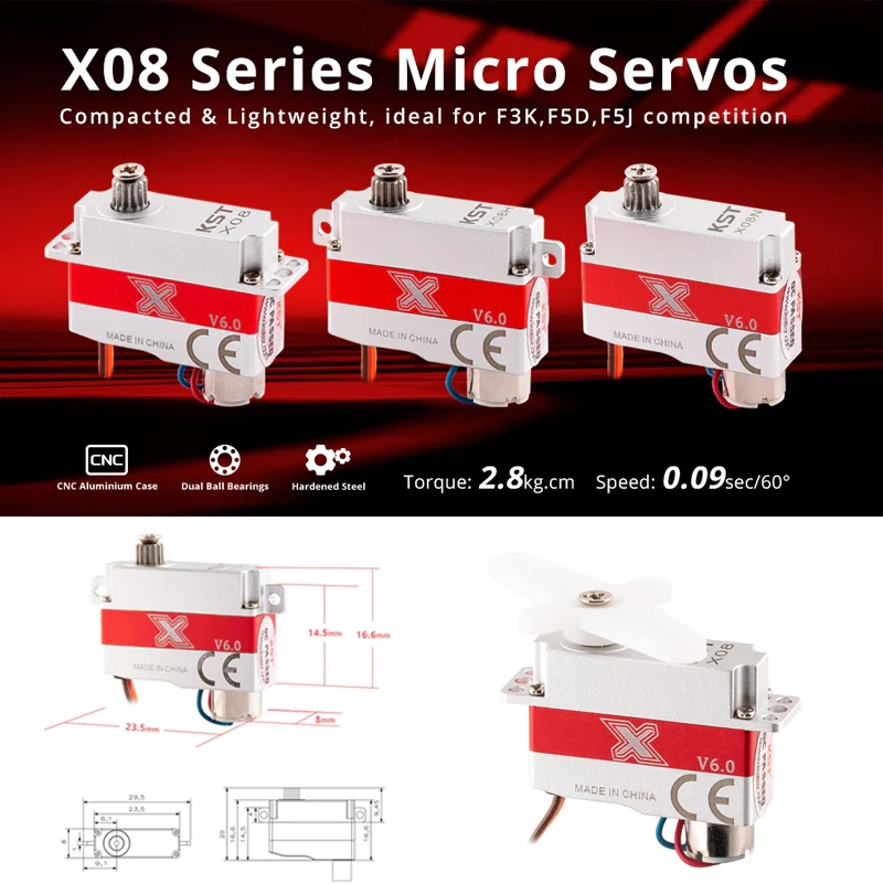 KST X08 Plus Micro Servo for RC Models 3 KST X08 Plus Micro Servo for RC Models - Image 3