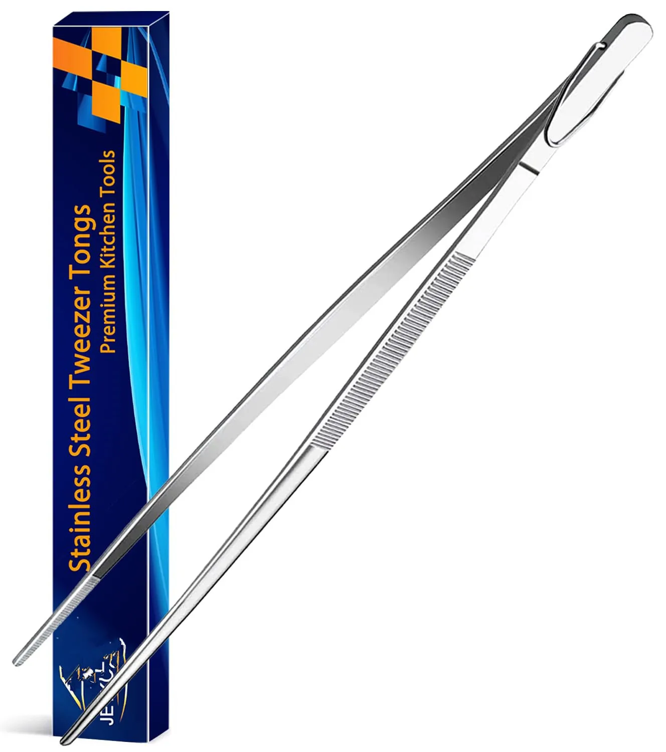 Stainless Steel Kitchen Tweezers 12-Inch 7 Stainless Steel Kitchen Tweezers 12-Inch - Image 7