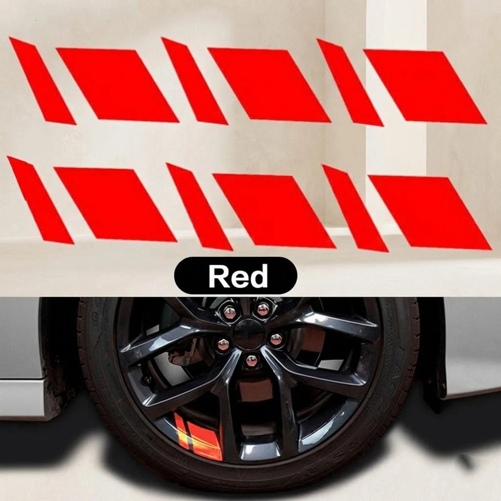 Reflective Racing Wheel Decal Set for 16-21 Inches 9 Reflective Racing Wheel Decal Set for 16-21 Inches - Image 9