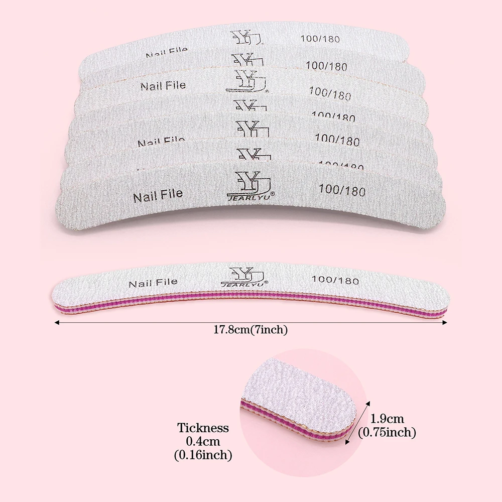 Grey Curved Nail File Set for Perfect Nails 5 Grey Curved Nail File Set for Perfect Nails - Image 5