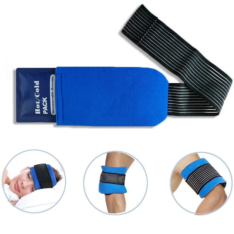 Blue Gel Ice Pack with Adjustable Strap 1 Blue Gel Ice Pack with Adjustable Strap