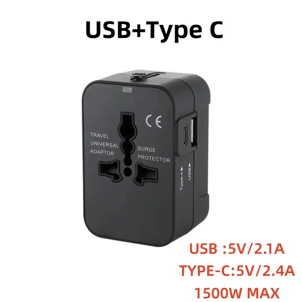 Universal Travel Adapter with USB-C and Safety Features 7 Universal Travel Adapter with USB-C and Safety Features - Image 7