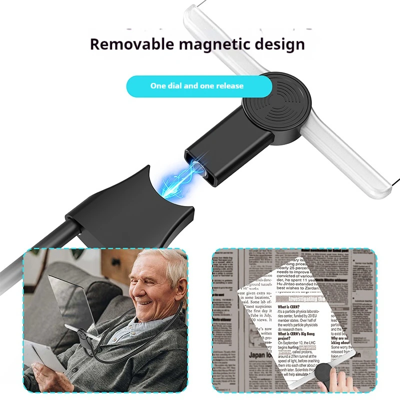 Neck Magnifying Glass with 180x120mm Acrylic Lens 5 Neck Magnifying Glass with 180x120mm Acrylic Lens - Image 5